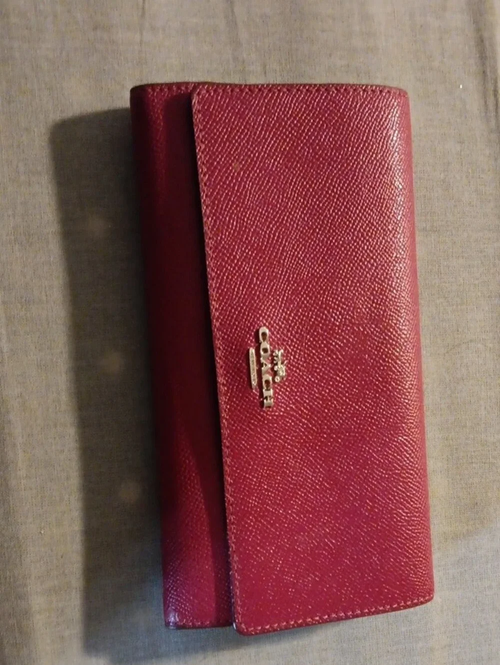 Coach Pink Tri Fold Wallet Gently Used